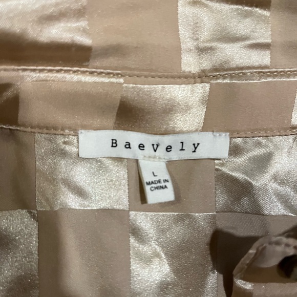 Gold toned/tan checkered sleep set - Picture 2 of 2